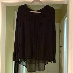 Lucky Brand black XL women's sweater
